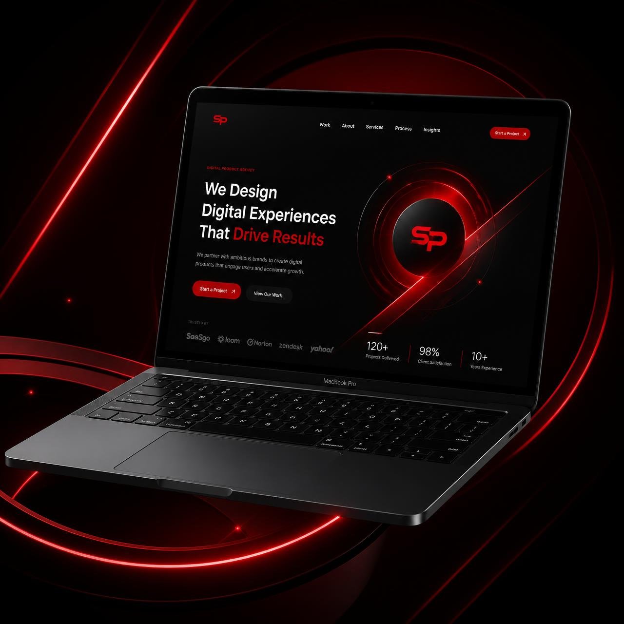 Landing page premium diseñada por SOLUPAGE